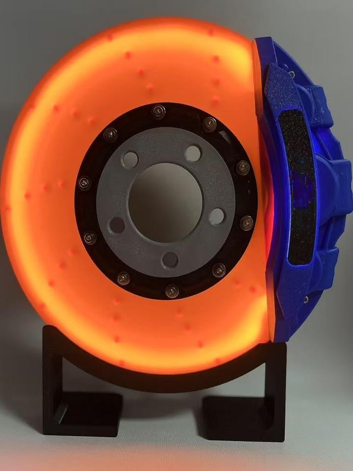 Brake Disc LED Atmosphere Charging Desktop Wall Hanging Night Light Ornaments